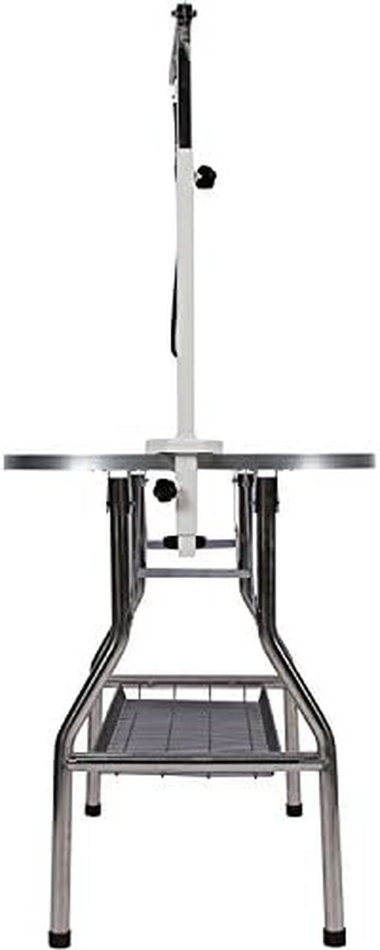 Flying Pig Heavy Duty Stainless Steel Frame Bone-Shape Grooming Table (Blue, 32"X21")