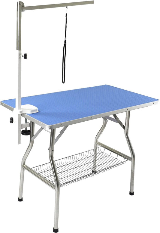 Flying Pig Large Size Super Durable Heavy Duty Dog Pet Foldable Grooming Table (44" X 24")